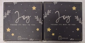 lot 112 image: Tiny Detailles Joy Found Its Way To You 2 Boxes  2 Ornaments Set