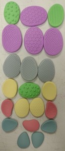 lot 126 image: Sensory Textured Silicone worry stones 21-Piece Set Assorted Colors