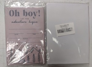lot 128 image: Invitation cards for special occasions 25 cards and envelopes DP60