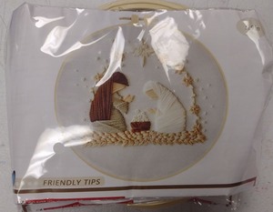 lot 129 image: Embroidery Hoop Kit 4 Designs Gnomos Botanicals Holiday Houses Friendly Tips