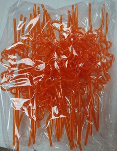 lot 130 image: Plastic Christmas straws 30 pieces DP60
