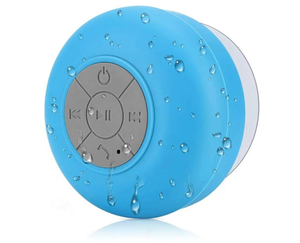 lot 152 image: Bluetooth Waterproof Handsfree Portable HD Shower Speaker, Build-in Mic Speakerphone and Attached Suction Cup, 4 hrs Play Time (Blue)