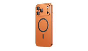 lot 158 image: for iPhone Case,Compatible with MagSafe,Magnetic Luxury 2 in 1 Aluminum Metal Frame PC Backboard,Slim Fit Military Grade Drop Protection Shockproof Phone Case (Orange,iPhone 17 Pro Max)