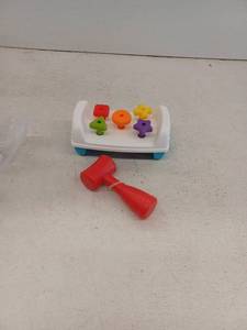 lot 18173 image: Toddler Pop & Tap Toy w Colorful Shapes & Mallet