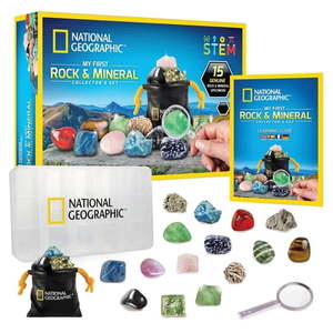 lot 18181 image: National Geographic Rock & Mineral Collection Kit 15-Piece