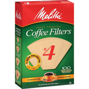 lot 18238 image: Melitta Natural Brown #4 Coffee Filters 100ct