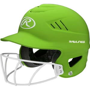 Rawlings Coolflo Batting Helmet Neon Green Adult