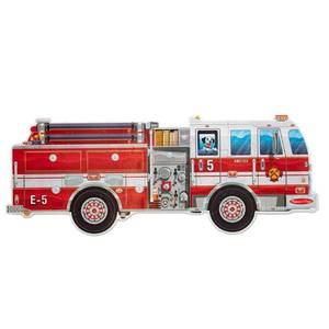 lot 18285 image: Melissa & Doug Fire Truck Jumbo Floor Puzzle 24pc
