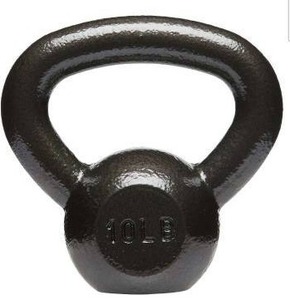 lot 18308 image: Amazon Basics Cast Iron Kettlebell 10 lbs
