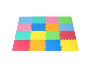 lot 18319 image: ProSource Kids Solid Colors Foam Puzzle Floor Play Mat