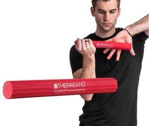 lot 18328 image: Theraband Flexbar Resistance Bar Red
