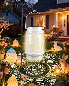 lot 2151 image: Easter Egg Decorations Outdoor Waterproof Solar Lantern Lights Tree Ornaments with Bunny Decor for Home, Garden, Patio, Yard, Lawn Porch Hanging Solar Light Easter Gifts for Kids Teens Women Adults