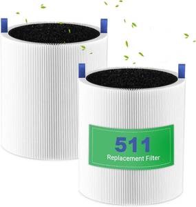 lot 2156 image: 2 Pack 511 Replacement Filter, Compatible with Blueair Blue Pure 511 Air Puri-fier, 2-in-1 HEPA Filters with Particle and Activated Carbon Replacement Filter (Not Fit for 511 Auto)