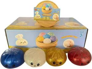 lot 2180 image: Squeeze Barbecued Buns Soft Toys 1 Pcs