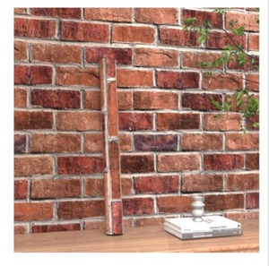 lot 2205 image: Rugreat Red Brick Peel and Stick Wallpaper Faux Brick Decor 17.3inW 78.8inL Self Adhesive Removable Wallpaper for Backsplash Contact Paper for Cabinets Textured Contact Paper
