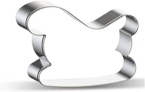lot 2215 image: Sled Sleigh Shape Cookie Cutter for Christmas - B