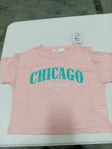 lot 2227 image: Dvenki Girls Crop Top Shirt Chicago Est 1986 USA Color Pink Size 78