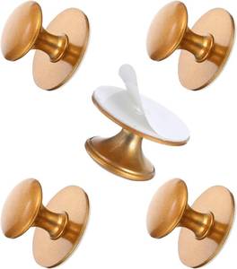 lot 2325 image: 5 Pcs Self Adhesive Cabinet Knobs, Stick On Cabinet Handles  Stainless Steel, No-Drill Adhesive Knobs, for Dressing Tables, Kitchens, Wardrobes, and Wardrobes