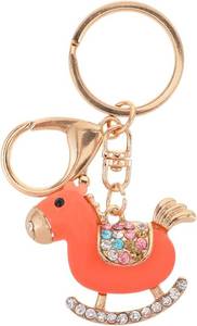 lot 2342 image: Didiseaon Rhinestone Horse Keychain Pendant 3.74X1.77X0.59In 2026 Year of the Horse Feng Shui Zodiac Charm for Purse Backpack Handbags Good Luck Key Holder Feng Shui Animal Keychain