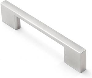 lot 2352 image: 10 Pack Brushed Nickel Cabinet Pulls 3 34 inch Square Silver Handles Drawer Kitchen Cupboard Dresser Cabinet Hardware