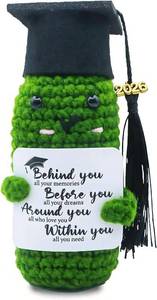 lot 2427 image: SIHPTO Graduation Gifts Emotional Support Crochet Positive Pickle,Class of 2026 Cute Crochet Animals,Graduation Gifts for Her Girls Him Boys High School College Graduation (2026 Graduation Pickle)
