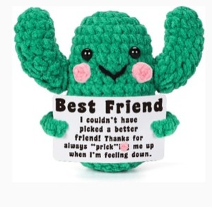 lot 2463 image: Crochet Cactus Best Friend Gift