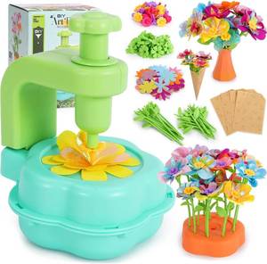 lot 2470 image: Flower Making Kit for Kids, Arts and Crafts Toys Set for Girls Ages 4-10  DIY Flower Craft Kits for Kids, Birthday Gifts for 4 5 6 7 8 9 Year Old Girls, Creative Activity Toys Gifts for Preschool