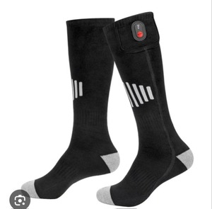 lot 2498 image: EVJEAL brand heated socks, designed for cold weather activities like skiing or cycling.