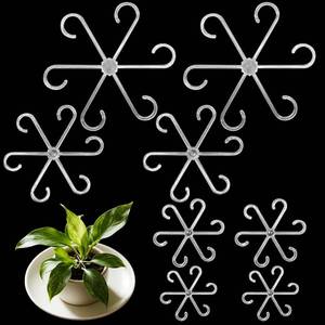 lot 2596 image: 8pcs Upgraded Plant Stem Support, Transparent Plant Support for Indoor Plants, 4 Sizes Climbing Houseplant Stem Holders, Reusable Plant Stabilizer, Indoor Plants Accessories