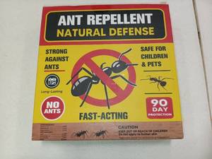 lot 2599 image: Ant Repellent Indoor Pet Safe, Ant Repellent Outdoor, Get Rid of Ant, Keeps Ants Away, Ant Deterrent for Home, Protects up to 120 sq ft, Natural Ingredients, PeoplePetPlant Friendly- 4P