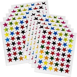 lot 2902 image: 0.6 Multicolor Star Stickers - 960 Pcs, 20 Sheets - Reward Stickers for Children, Ideal for Reward Charts and More (960 Pieces, Multicolor)