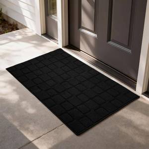 lot 2930 image: Front Door Mat Outside Entrance, Outdoor Indoor Door Mats for Entryway, Entrance, Entry, Patio, Waterproof Non Slip Doormat, Low-Profile, 24   35, Black