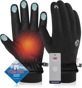 lot 2943 image: RIGWARL Winter Gloves Men Women Warm Gloves for Cold Weather Touch Screen Windproof Glove for Running Driving Cycling Hiking Walking Gardening Size Medium