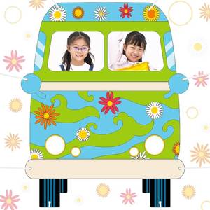 lot 2950 image: Hahafelt Mysterious Dog Birthday Banner Backdrop, 59 x 48.6 Inches Large Cartoon Dog Party Photo Prop, Funny Puppy Bus Decoration for Birthday Party Supplies, Outdoor Indoor Wall Hanging Decor