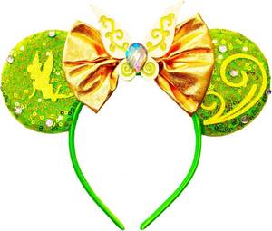 lot 2969 image: Mouse Ears Headband - Sequin Fairies Bow Hairband Hair Hoop for Women Adults Theme Park Cosplay Costume Birthday Party Decoration