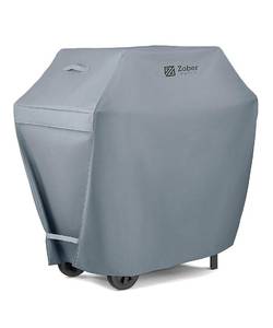 lot 3004 image: ZOBER All-Weather Premium BBQ Cover (44 - 112cm) - Double-Layer 600D Oxford Fabric - 100% Waterproof Barbecue Cover with Air Vents - Large Grill