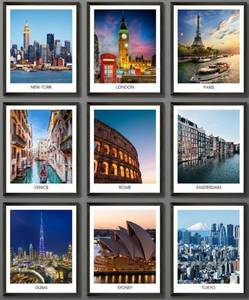 lot 3097 image: MAZUKO City Wall Art Print - Cityscape Pictures, Famous Architecture Landscape Artwork Wall Decor,Popular Cities Landscape Wall Decor Gift for Friend, New York Skyline Photo (8x10 UNFRAMED)