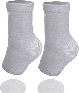 lot 3130 image: Foot Sleeves - Ankle Compression Socks - Foot Compression Sleeves for Outdoor Sport Sport Hiking Walking(Gray, Medium)