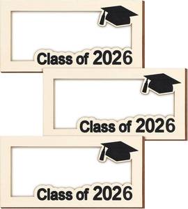 lot 3131 image: Beeveer 3 Pcs Graduation Gifts 2026 Money Holder for Her or Him Wooden Class of 2026 Graduation Cash Holder DIY Money Cash Envelope for Senior College University Graduates Gift(Class of 2026)