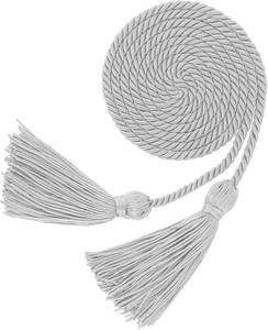 lot 2977 image: Graduation Cords, Graduation Honor Cords, Silver Graduation Cord, 67 Graduation Ropes Cords Braided Polyester Yarn Honor Cord with Tassel for Bachelor, Master, Doctor Gown Decor Grad Days Graduates