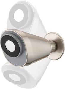 lot 2987 image: Adjustable Shower Holder Remote Dock Compatible with Moen Magnetic Handheld Showerhead - 3M VBH Adhesive Tape for Strong Hold, No Drill, Any Height Use, Brushed Nickel
