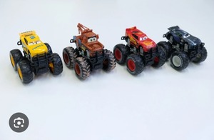 lot 2989 image: 4 Pcs Disney Pixar Cars Off Road Set