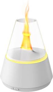 lot 2999 image: Essential Oil Diffuser, 7 Colors Flame Effect Aroma Humidifier with Timer, Ultrasonic Aromatherapy Diffuser for Home, Office, Bedroom, Yoga (White)