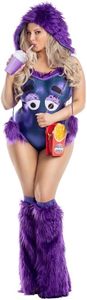 lot 3239 image: Party King womens Plus Size Purple Milkshake Monster SIZE XL