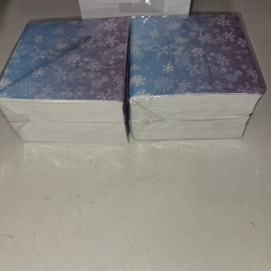 lot 3291 image: 200 Pcs Bulk Snowflake Paper Napkins Gradient Blue and Purple 3 Ply Disposable Party Napkins for Guest Wonderland Party Hand Towel for Winter Birthday Supplies (9.84 x 9.84inches)