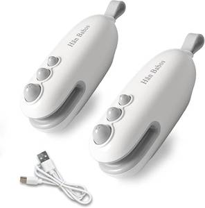 lot 3312 image: 2 Pack Mini Bag Sealer, 2 in 1 Heat Sealer Bag Sealer with Cutter and Magnet, Portable Rechargeable Bag Sealer Handheld for Chips, Snacks & Plastic Bags (White&White)