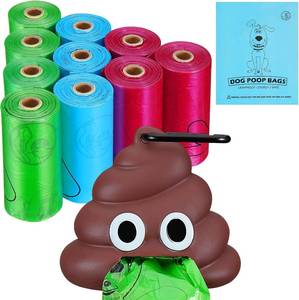 lot 3340 image: Letalong Dog Poop Bag With Holder, 150 Counts Scented Doggie Waste Bags With 1 Dispenser, Pet Poop Bags Rolls For Doggy