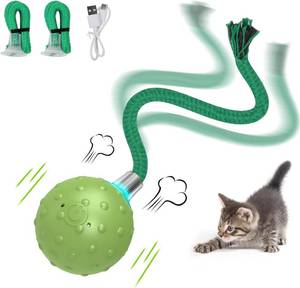 lot 3388 image: umosis Interactive Cat Toys for Bored Indoor Adult Cats, Automatic Fast Move On Carpet, Bird Chirping & Motion Activated Cat Ball