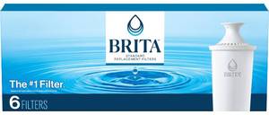lot 3407 image: Brita Standard Filter Pitcher Replacement Filter (Pack of- 6)