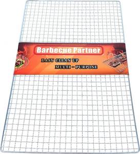 lot 3489 image: portable campfire barbecue grill wire mesh rack mat grate for stove charcoal, Rectangular, 17.7 inch , Stainless steel color